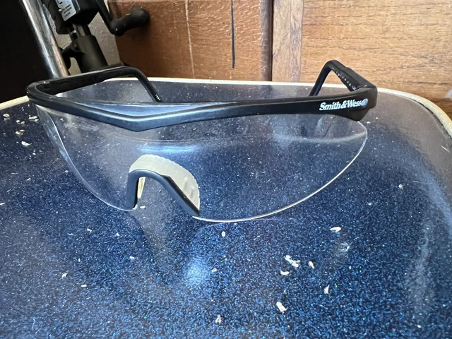 Smith & Wesson  Safety Glasses, Wraparound Clear Polycarbonate Lens,