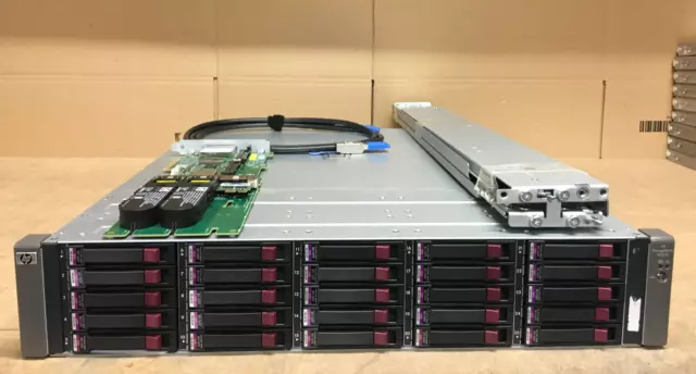 HP MSA70 Modular Smart Array With 15TB Storage 25x HP 600GB 6G 10K DP 2.5" SAS