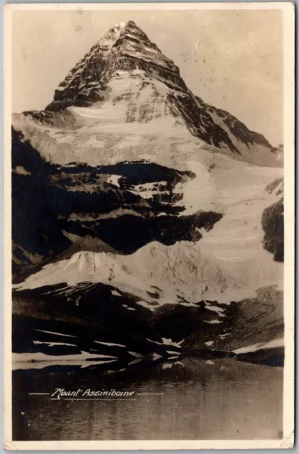 C4 Postcard RPPC Mount Assiniboine Lake Louise British Columbia 1926