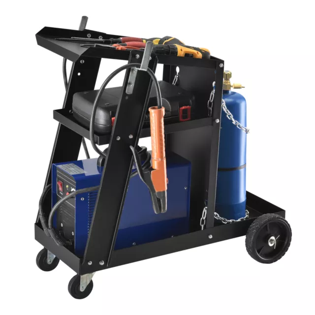 [pro.tec] carrello per saldatura carrello da officina carrello per saldatrici saldatrice 3 piani