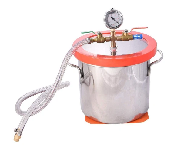 Camera A Vuoto 7,6 L In Acciaio Inox Vaso A Vuoto Camera A Vuoto 7,6 L In Acciaio Inox Vaso A Vuoto