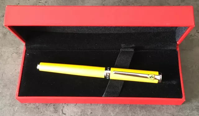 Sheaffer Ferrari Intensity Ballpoint Pen Satin Yellow With Gift Box Medium Nib