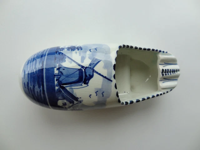 Delft Glazed Pottery Clog - Good Condition -Possible Ashtray