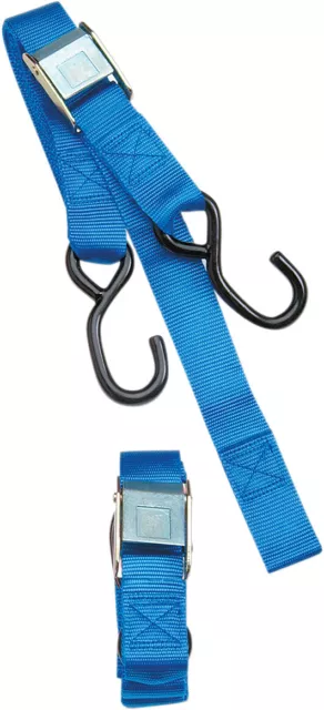 Parts Unlimited Heavy Duty Cam Buckle Tie-Down with Built-In Assist-Blue-TD0020