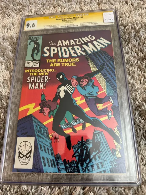 The Amazing Spider-Man #252 CGC 9.6 White Pages Signature Series Signed Stan Lee