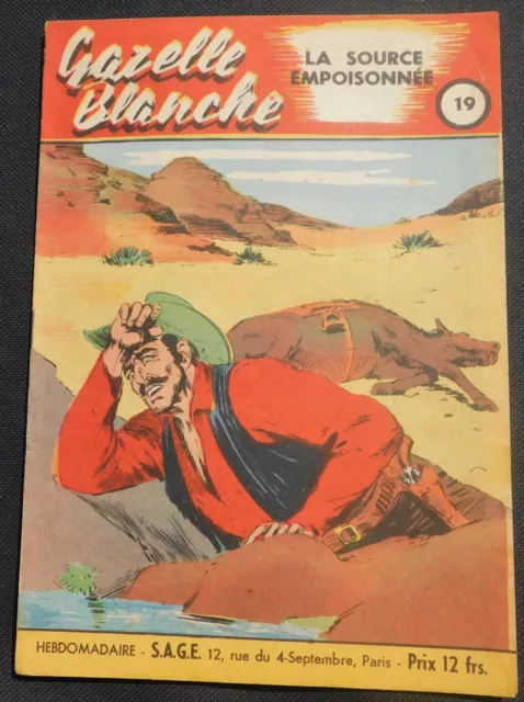 GAZELLE BLANCHE n°19 - Récit complet  SAGE 1949 - BE