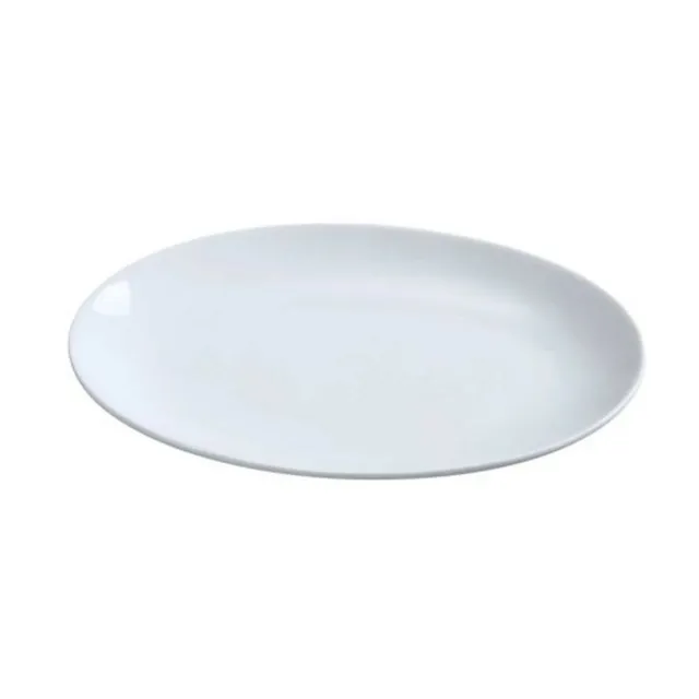 Yanco PS-8-CP Coupe Platter, 8" Length x 5.5" Width, Porcelain, Bone White, P...