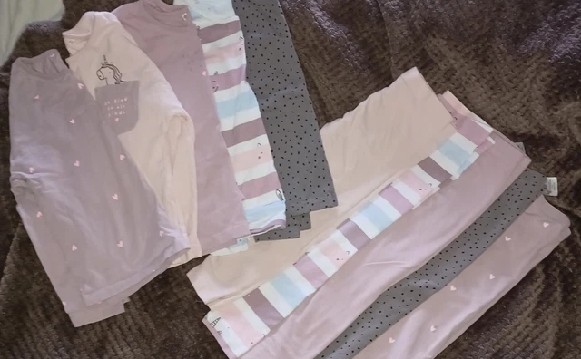 Girls Long Sleeve Top And Leggings large Bundle Age 5-6