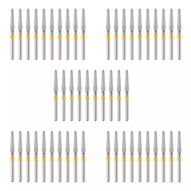 50pcs Dental Diamond Burs FG 1.6MM for High Speed Handpiece Extra Fine TR-13EF