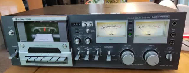 Kenwood KX-1006/KX-1060  in der seltenen Farbe Gunmetal -  3 Kopf Tapedeck