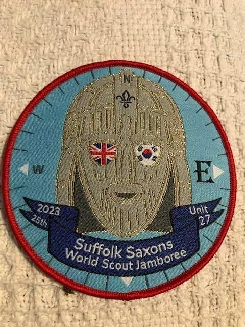 25th world scout jamboree Unit 27 Suffolk UK Contingent Badge