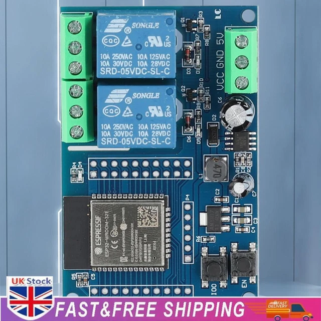 ESP32 POWER SUPPLY Module 1/2/8 Channel ESP32-WROOM Development Board ...