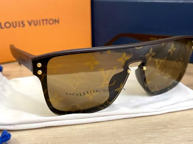 Louis Vuitton LV Waimea L Sunglasses Chocolate Metal. Size W