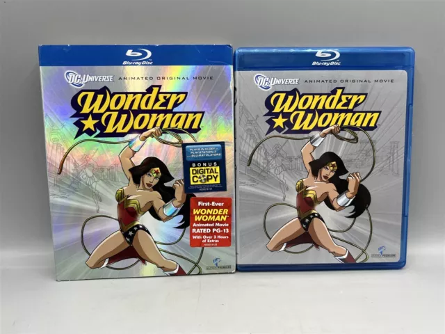WONDER WOMAN ANIMATED Original Movie Blu-Ray W/ Slipcover 2-Disc $11.95 ...