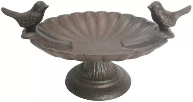 Cast Iron Birdbath on Plinth