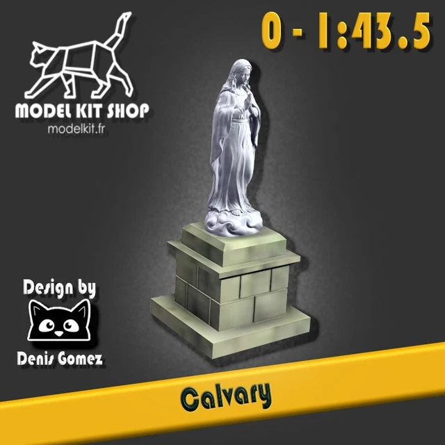 Kit De Construction Décor Calvaire (église) - Échelle 1:43.5, En Résine Non Peinte - Neuf, Référence 430190