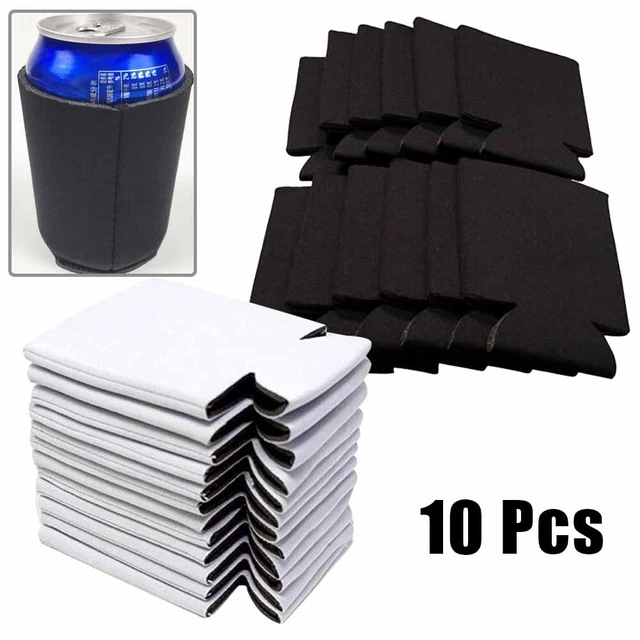 10*- Cubiertas plegables aisladas de lata de cerveza Cubiertas para bebidas reutilizables