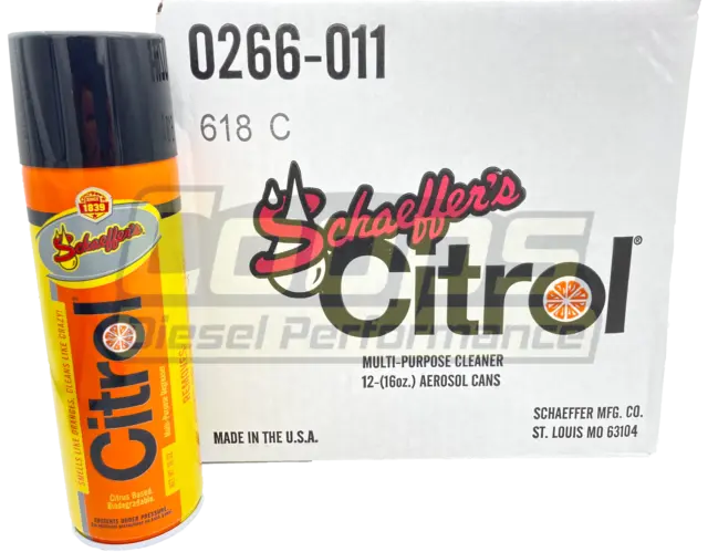 Schaeffer Citrol 266 Aerosol Multi-Purpose Degreaser/Cleaner Citrus 16oz 2 Cans