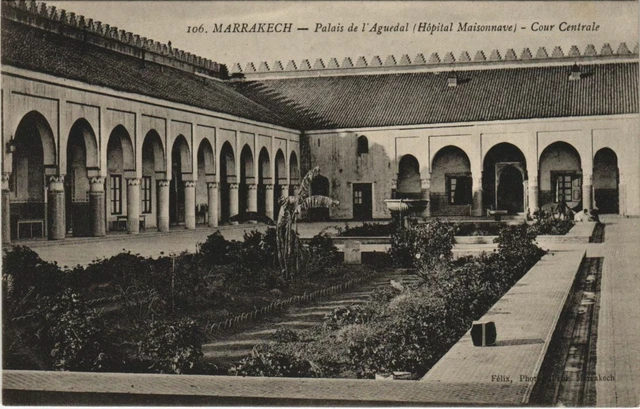 CPA AK Marrakech - Palais de l'Aguedal - Hopital Maisonnave MAROC (1082815)