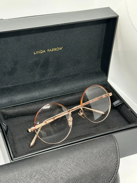 LINDA FARROW LUXE Sunglasses LFL583C4OPT Rose Gold/Brown  display picture 3