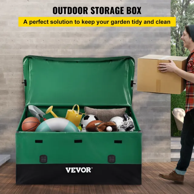 VEVOR 565 Litre Outdoor Storage Box Waterproof Garden Patio Deck Storage Chest 2