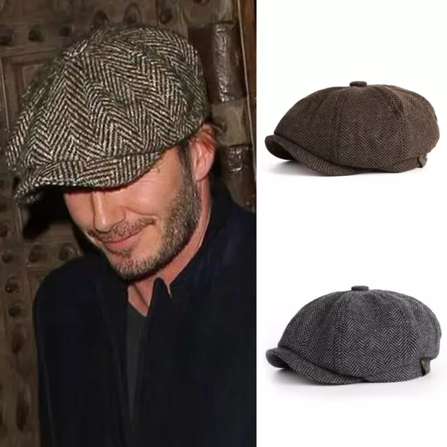 Flat Cap Baker Boy Gatsby Men Retro Peaky Blinders Hat Newsboy