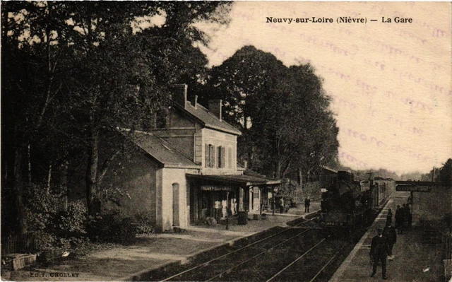 CPA AK NEUVY-sur-LOIRE La Gare (421298)