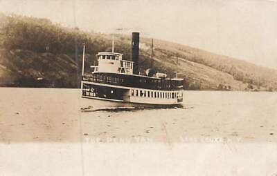 RPPC The Penn Yan Lake Keuka Steamer 1908 NY Antique Real Photo  P179