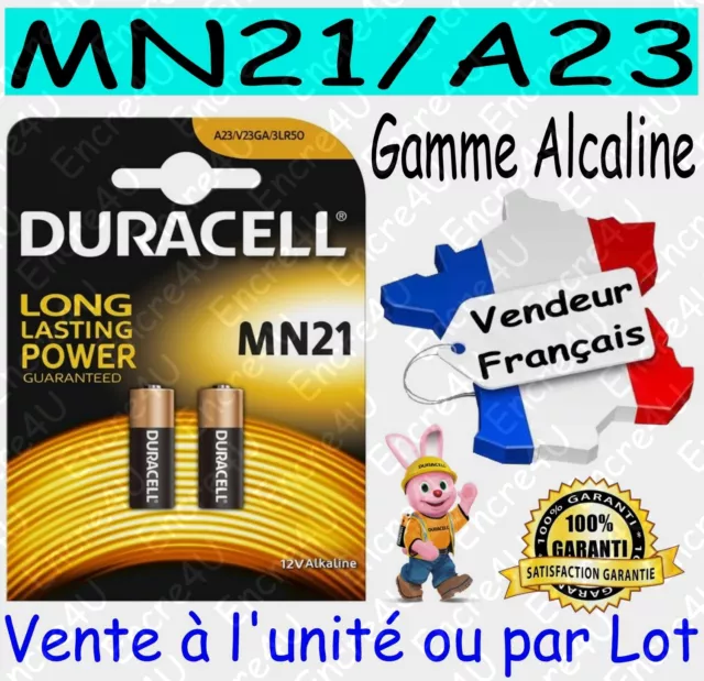 Piles DURACELL A23 MN21 Dispo aussi LR03 LR6 CR2016 CR2025 CR2032 CR2430 CR2450