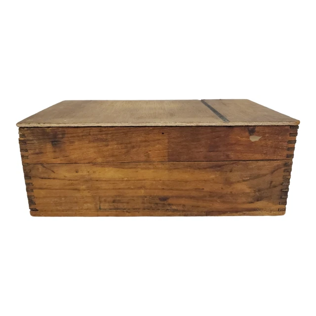 Antique Atlas No.6 Dynamite Box Blasting Caps Crate Primitive