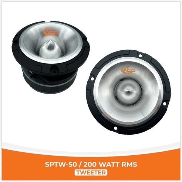 Tweeter Compression SP AUDIO SPTW-35S - 150W RMS - 114dB - Corne 12x16cm - 4 Ohms - Pour Voiture & DJ
