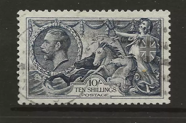 GB SG452 KGV 10s Re-Engraved Seahorse Good to Fine Used UK P&P Free