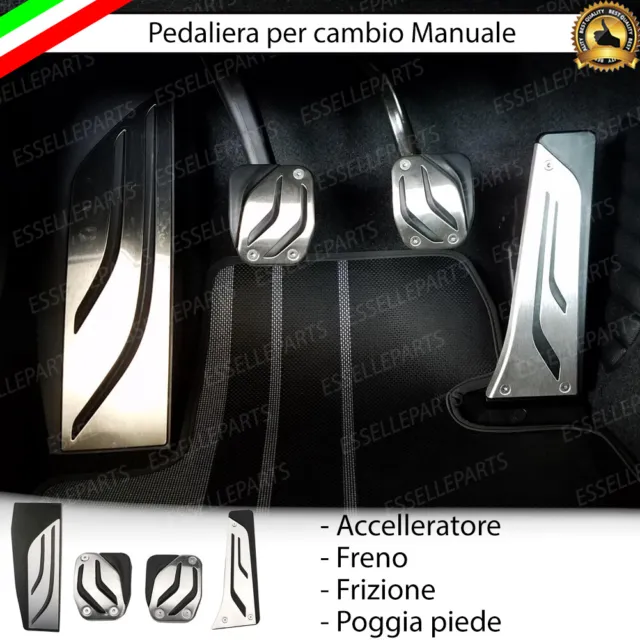 Set Pedaliera Copripedali Copri Pedali Alluminio Per Bmw Serie 3 E92 E93 Manuale