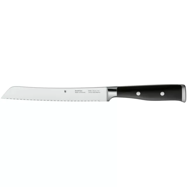 WMF Brotmesser Küchenmesser Kochmesser 19 cm Grand Class Stahl schwarz