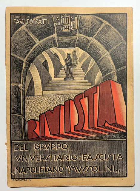RIVISTA DEL GRUPPO Universitario Fascista Napoletano Mussolini N.1