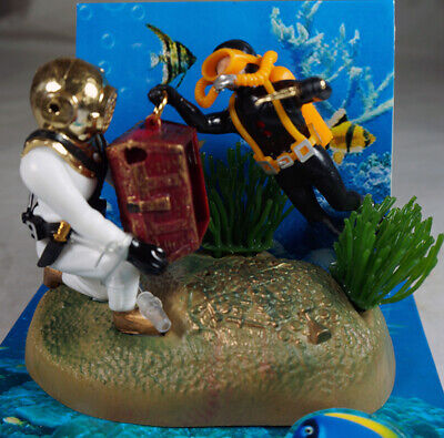 Landscaping Diver Ornament Undersea Frogman Tug of War Fish Tank Aquarium Decor