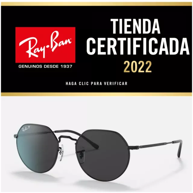 Gafas De Sol Ray Ban RB3565 002/48 JACK Black Polarized NEW