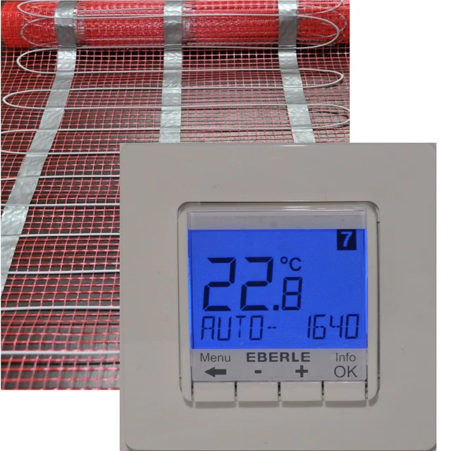 Kit Chauffage électrique Au Sol Pour Carrelage – 20 M² Avec Régulateur Eberle, Neuf