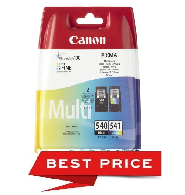 Canon Pg-540+Cl-541 Nero + Colore Multipack Cartucce Originali