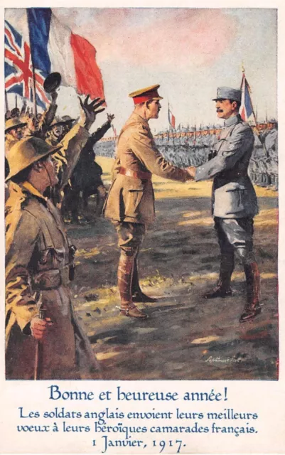 Cpa Good And Happy War English Soldiers