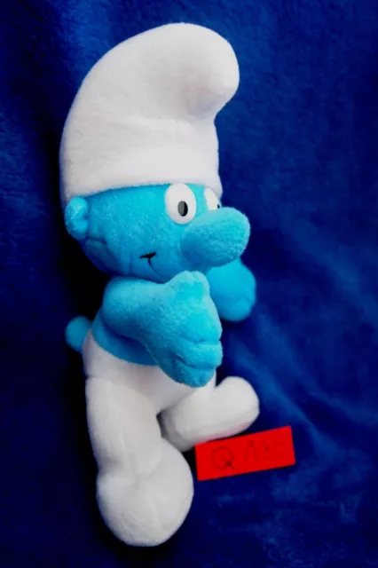 Peluche n°Q185 : SCHTROUMPF / SMURFS  17cm  marque FERRERO année 2001