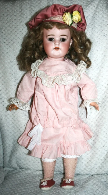Poupée Ancienne Tête Porcelaine Schoenau & Hoffmeister – 52 Cm – Années 1900