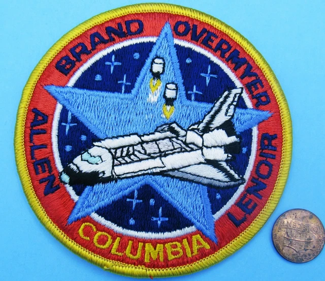 NASA PATCH vtg Space Shuttle COLUMBIA STS-5 - LION Brothers - Brand Allen 4"