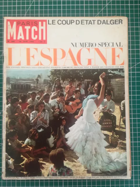 Paris Match N°846 1965 SPECIAL ESPAGNE - SAINT DOMINGUE -