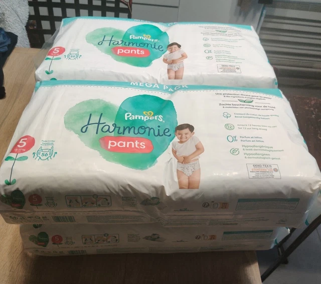 224 Couches Pampers Harmonie Taille 5 (12-17 Kg)