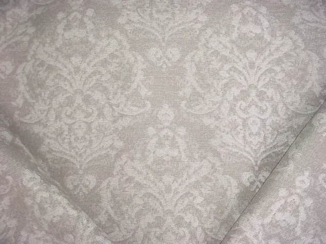 12-3/8Y Kravet Lee Jofa Sandstone Ecru Floral Linen Damask Upholstery Fabric