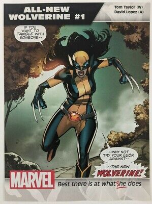 All-New Wolverine #1 Deadpool Print Ad Comic Poster Art PROMO Official Lopez