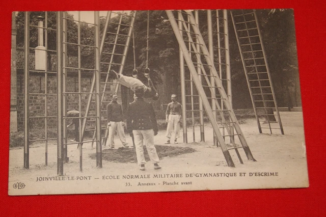 Joinville Le Pont Military School Gymnastics Fencing Board Rings (R434)