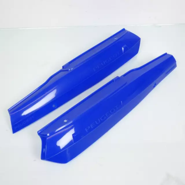 Paire de caches latéraux bleu pour mobylette Peugeot 103 Neuf carter plastique