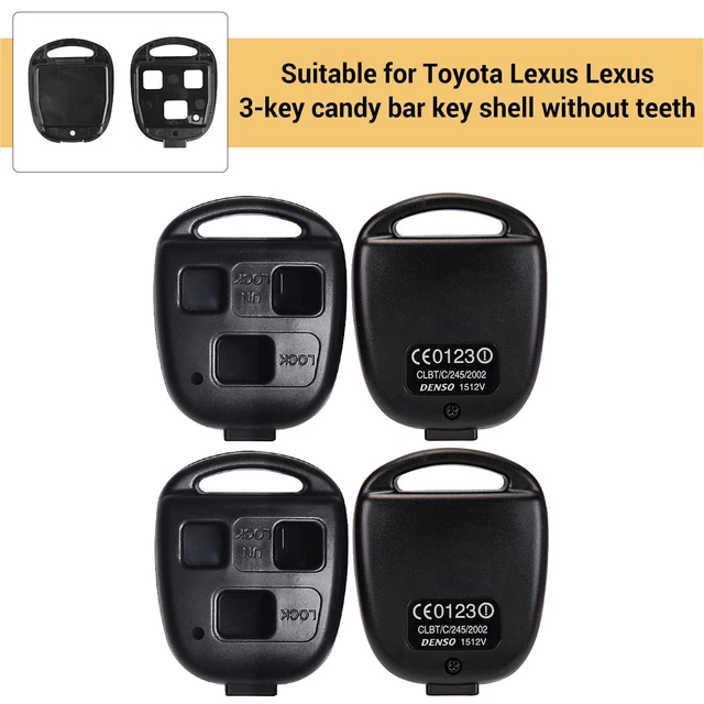 2 Car Remote Key Cover Shell For Toyota Land Cruiser FJ Cruiser For LEXUS GX470